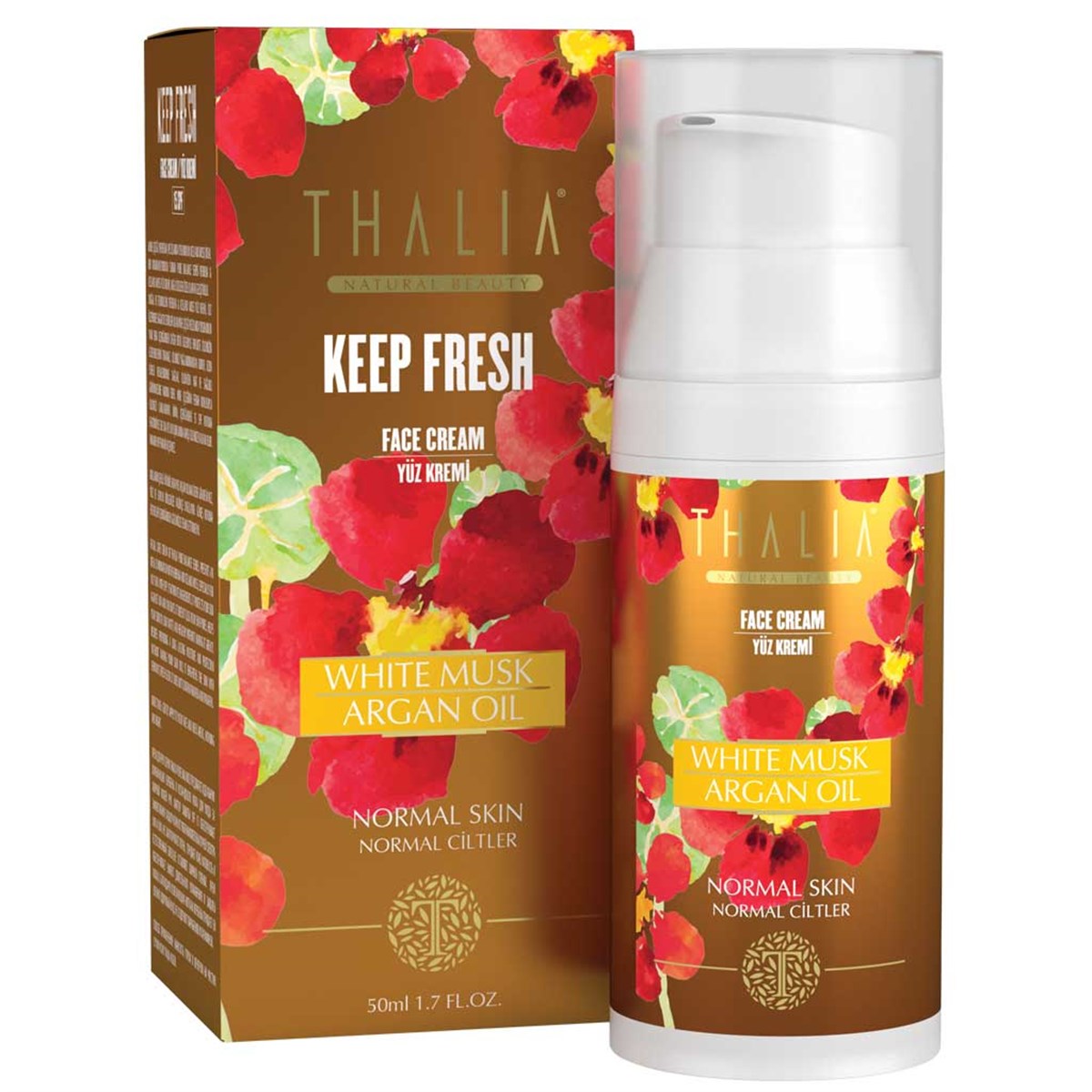 Thalia White Musk & Argan Yağlı Yüz Bakım Kremi 15 SPF 50 ml