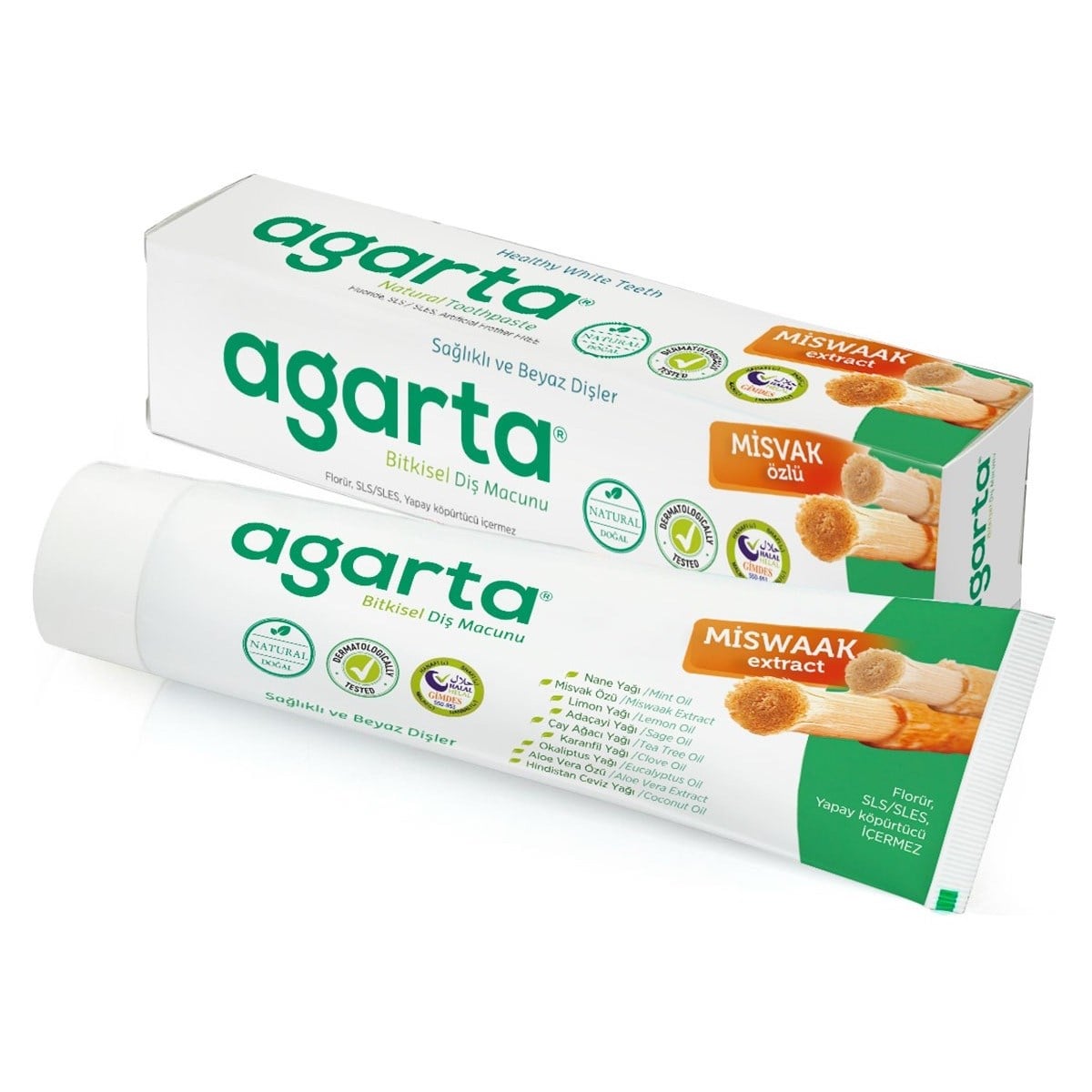 Agarta Doğal Misvak Özlü Diş Macunu 100 ml