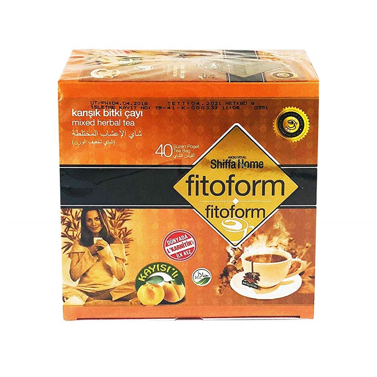 Aksu Vital Shiffa Home Fitoform Kayısılı Form Çayı (40 Adet)