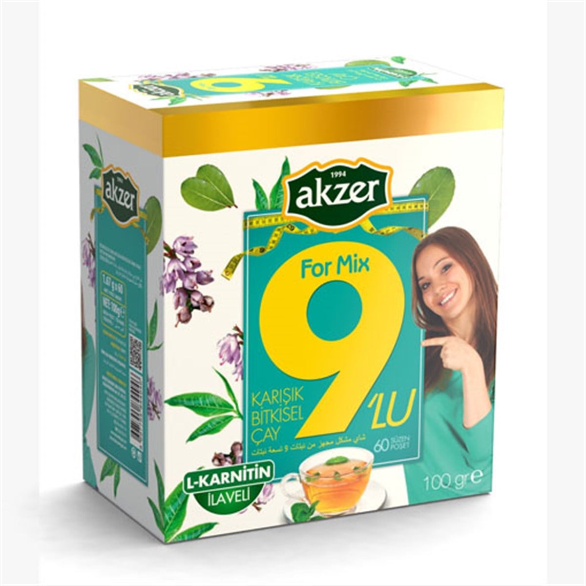 Akzer Form Mix 9 lu Çay 60 Süzen Poşet
