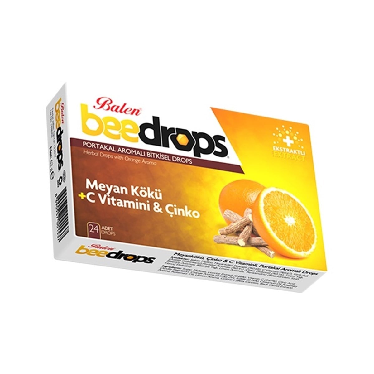 Balen Beedrops Meyan Kökü C Vit. Çinko Portakal Aromalı Drops