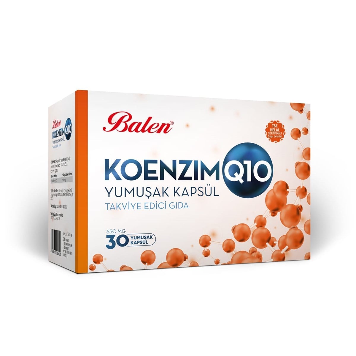 Balen Koenzim Q10 Yumuşak Kapsül 650 Mg 30 Kapsül