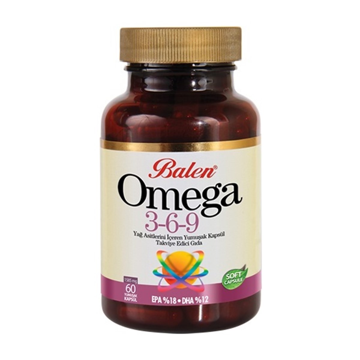 Balen Omega 3 6 9 Balık Yağı Keten Tohumu Yağı Hodan Yağı 1585 Mg 60 Kapsül