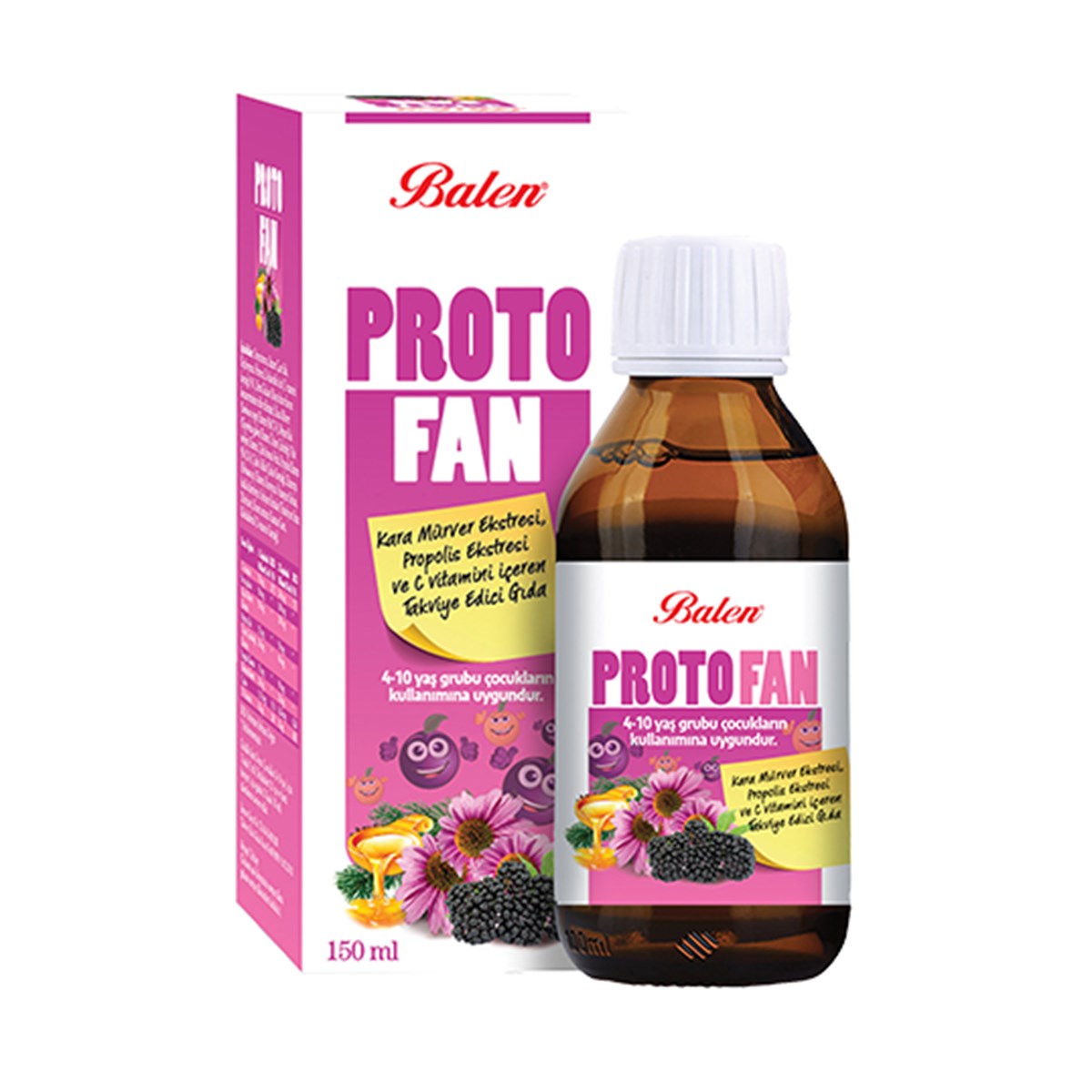 Balen ProtoFan Kara Mürver Ekstresi Propolis C Vitamini 150 ml