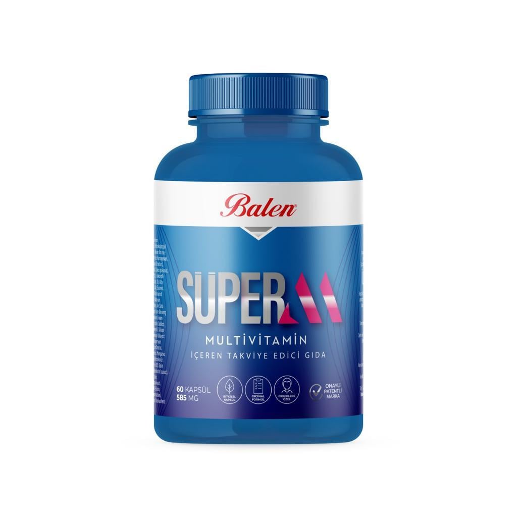 Balen Süper- W Multivitamin Kapsül 585 Mg 60 Kapsül (Erkekler İçin)