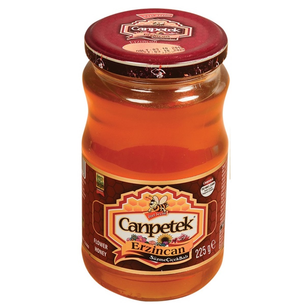 Canpetek Erzincan Süzme Çiçek Balı 225 Gram