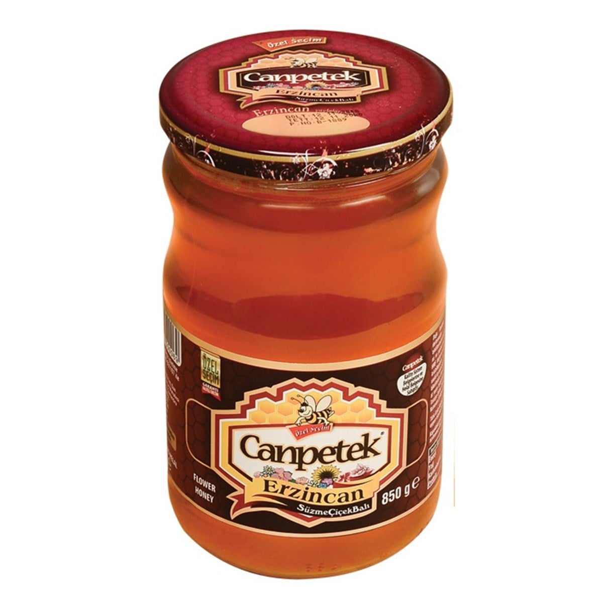 Canpetek Erzincan Süzme Çiçek Balı 850 Gram