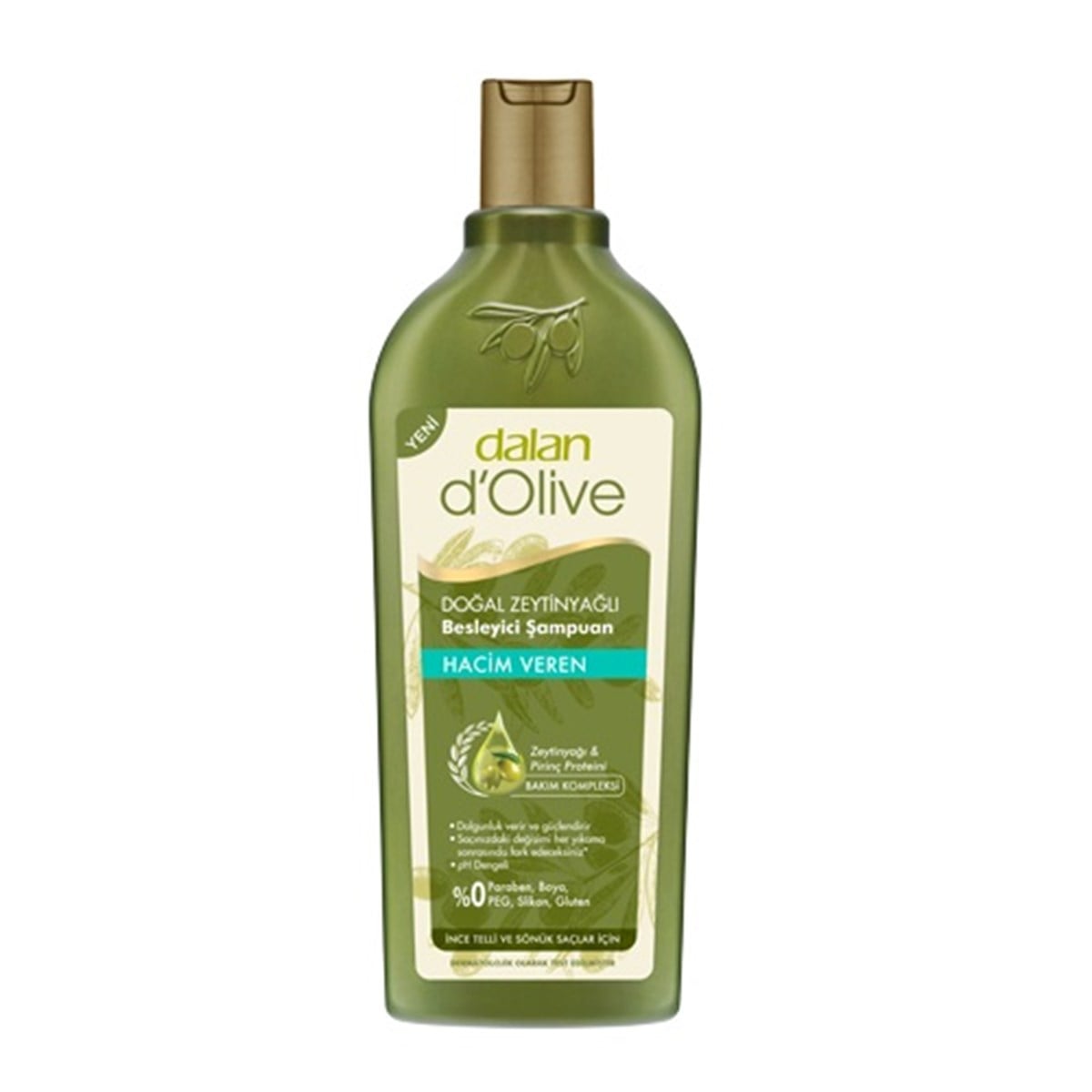 Dalan D'Olive Doğal Zeytinyağlı Hacim Veren Besleyici Şampuan 400 ml
