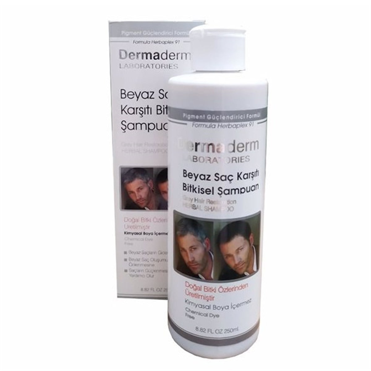 Dermaderm Beyaz Saç Karşıtı Bitkisel Şampuan 250 ml