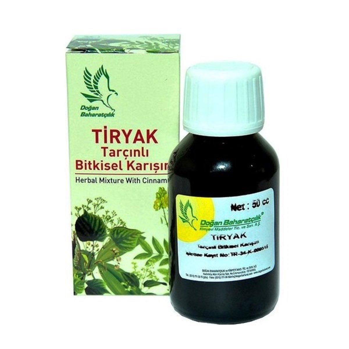 Doğan Baharat Tarçınlı Tiryak 50 cc