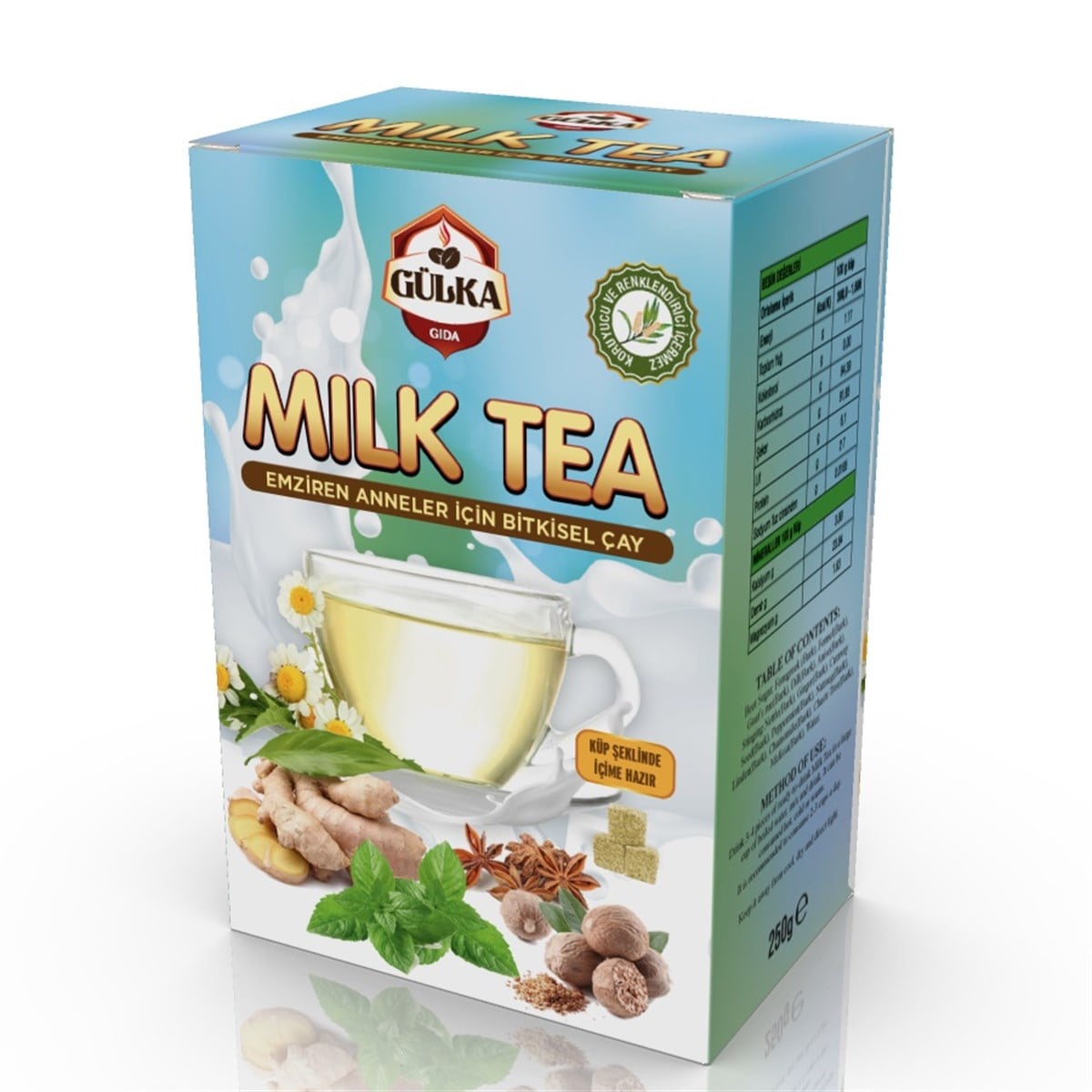 Gülka Milk Tea 250 Gram (Emziren Anneler İçin Bitkisel Çay)