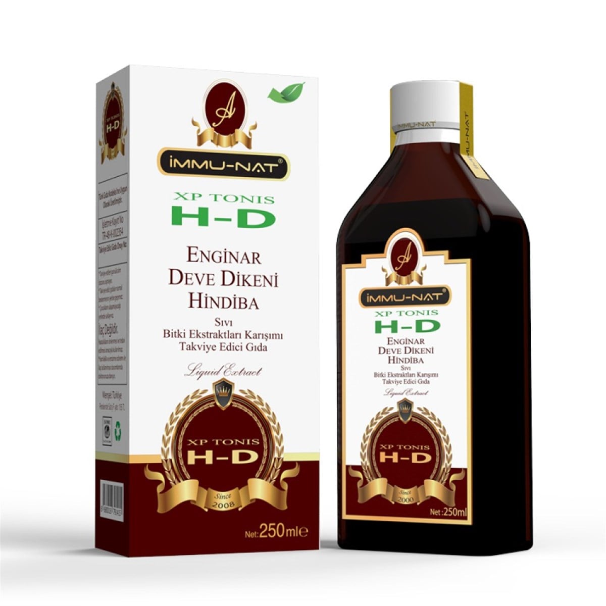İmmunat XP Tonis H D Enginar Deve Dikeni Hindiba Sıvı Bitki Ekstraktı Karışımı 250 ml
