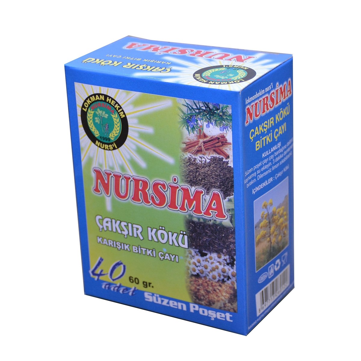 Nursima Çakşır Kökü Karışık Bitkisel Çay 40 Adet