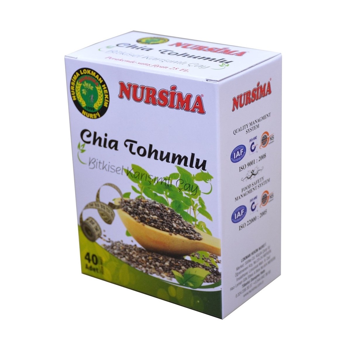 Nursima Chia Tohumlu Bitkisel Karışımlı Çay 40 Adet