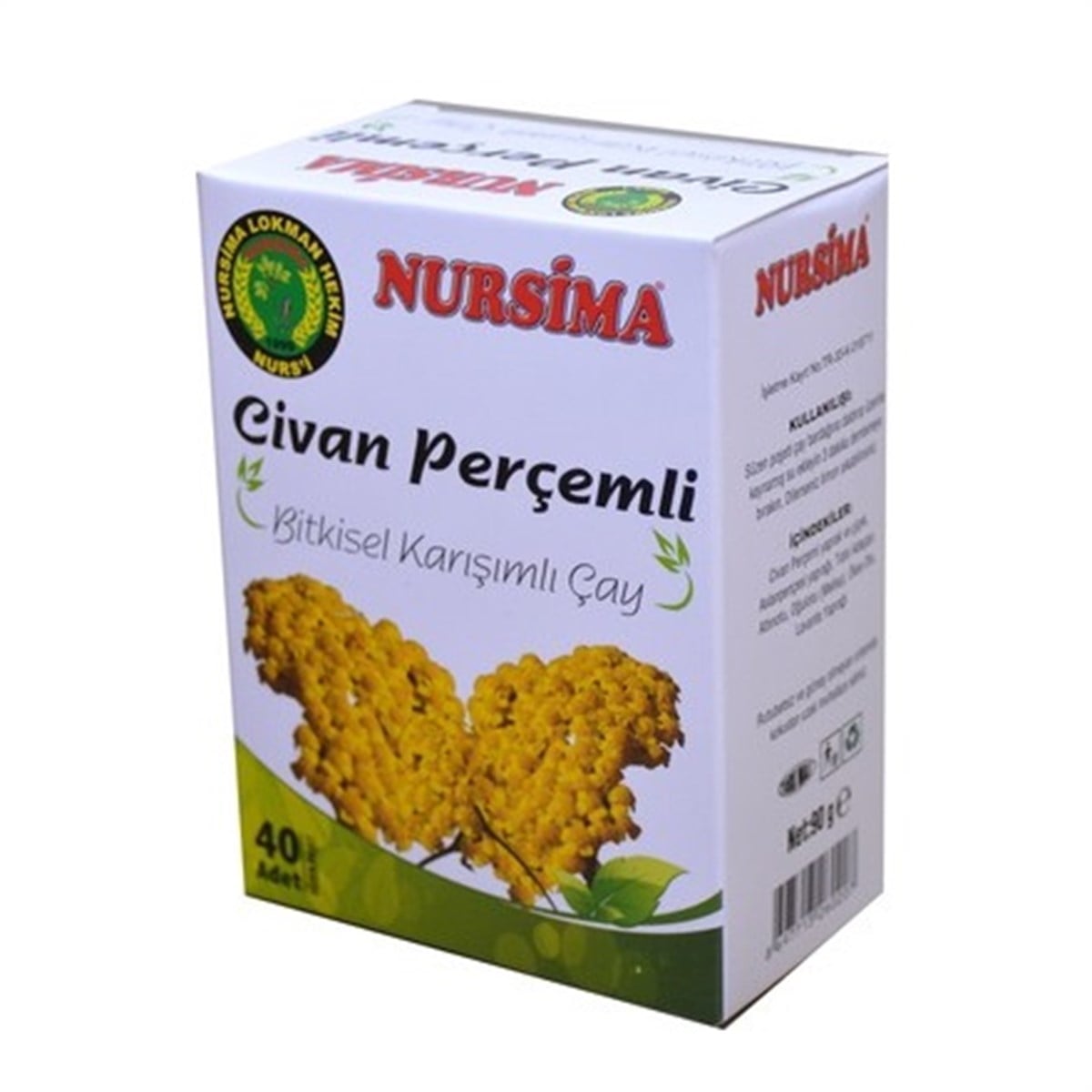 Nursima Civanperçemli Bitkisel Karışımlı Çay 40 Adet