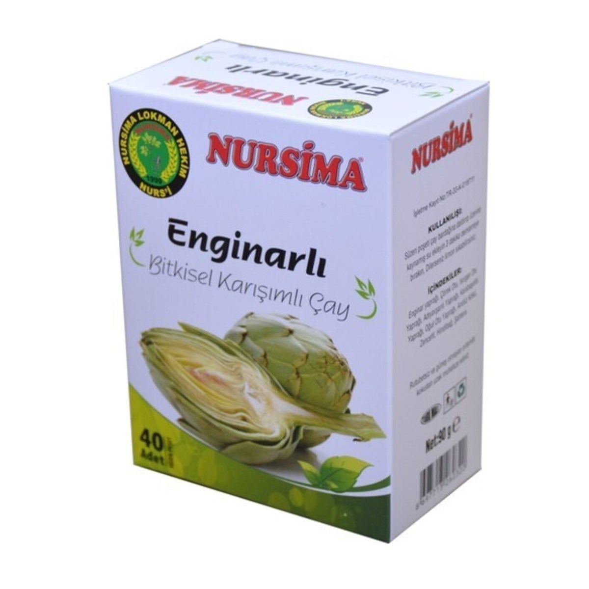 Nursima Enginarlı Bitkisel Karışımlı Çay 40 Adet