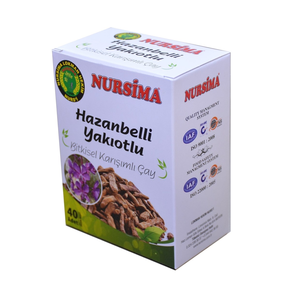 Nursima Hazanbelli Yakı Otlu Bitkisel Karışım Çay 40 Adet