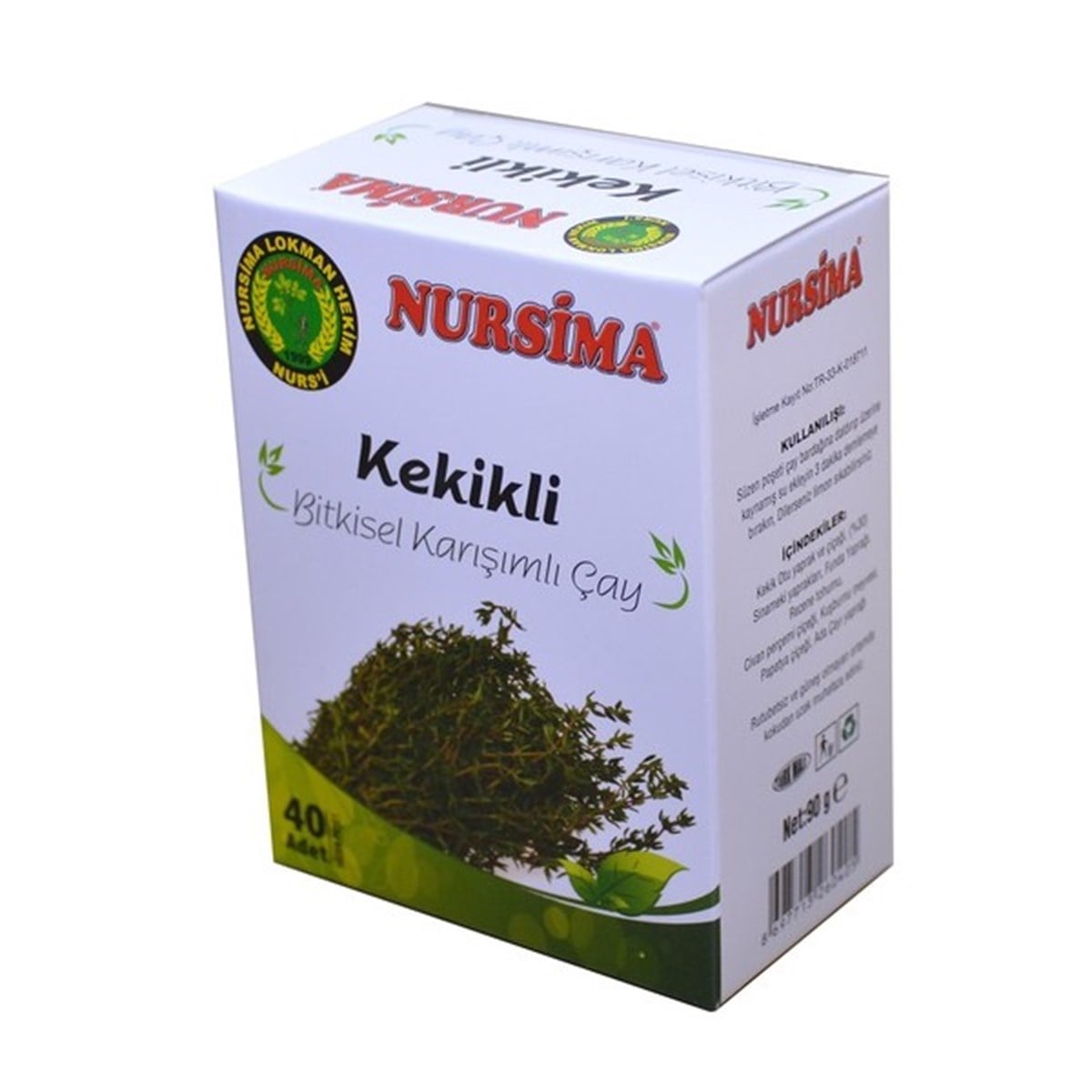 Nursima Kekikli Karışık Bitki Çayı 40 Adet