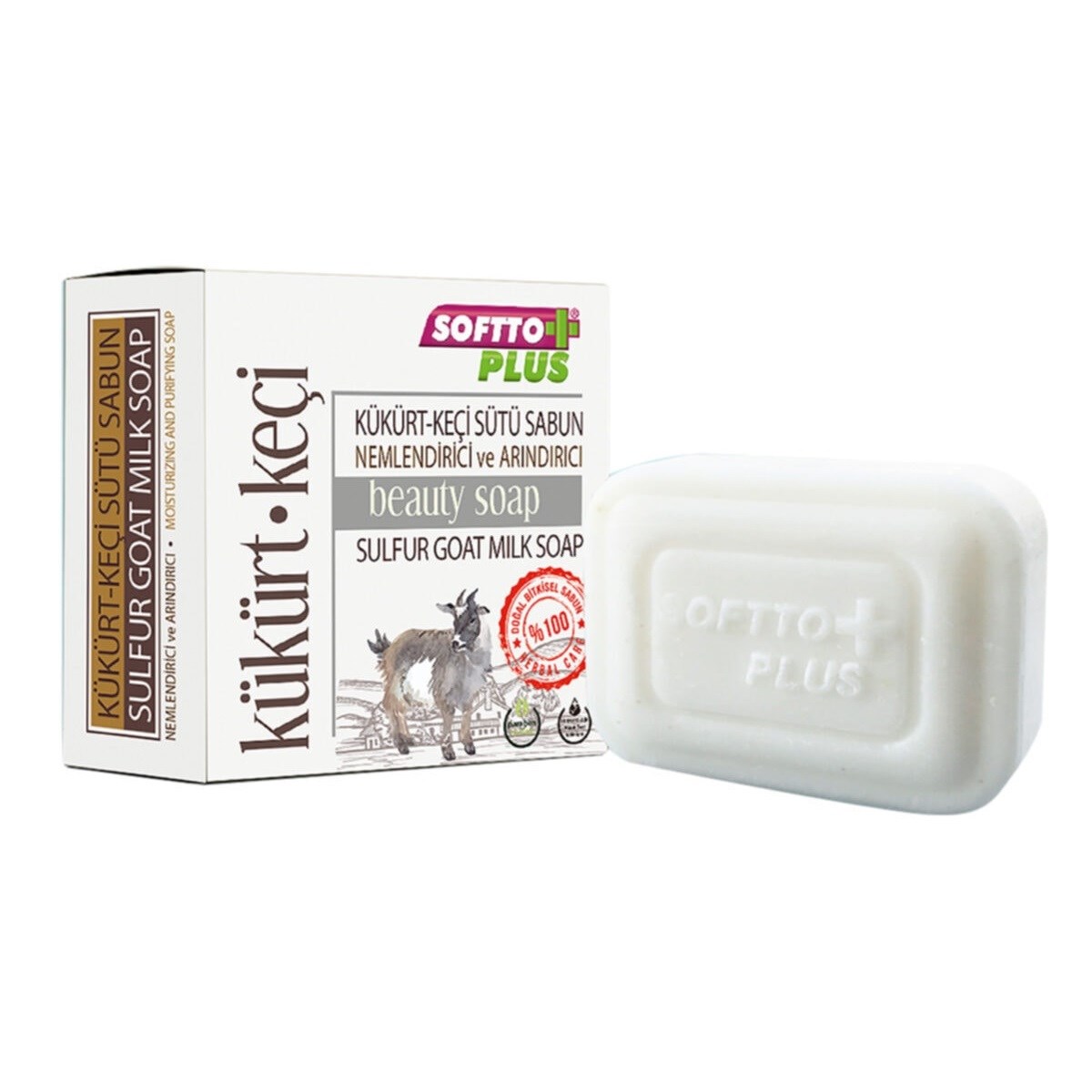 Softto Plus Kükürt ve Keçi Sütü Sabunu 100 gr