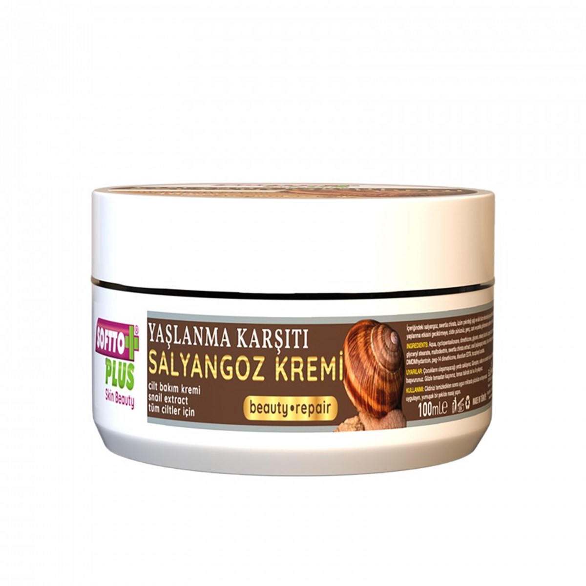 Softto Plus Yaşlanma Karşıtı Salyangoz Krem 100 ml