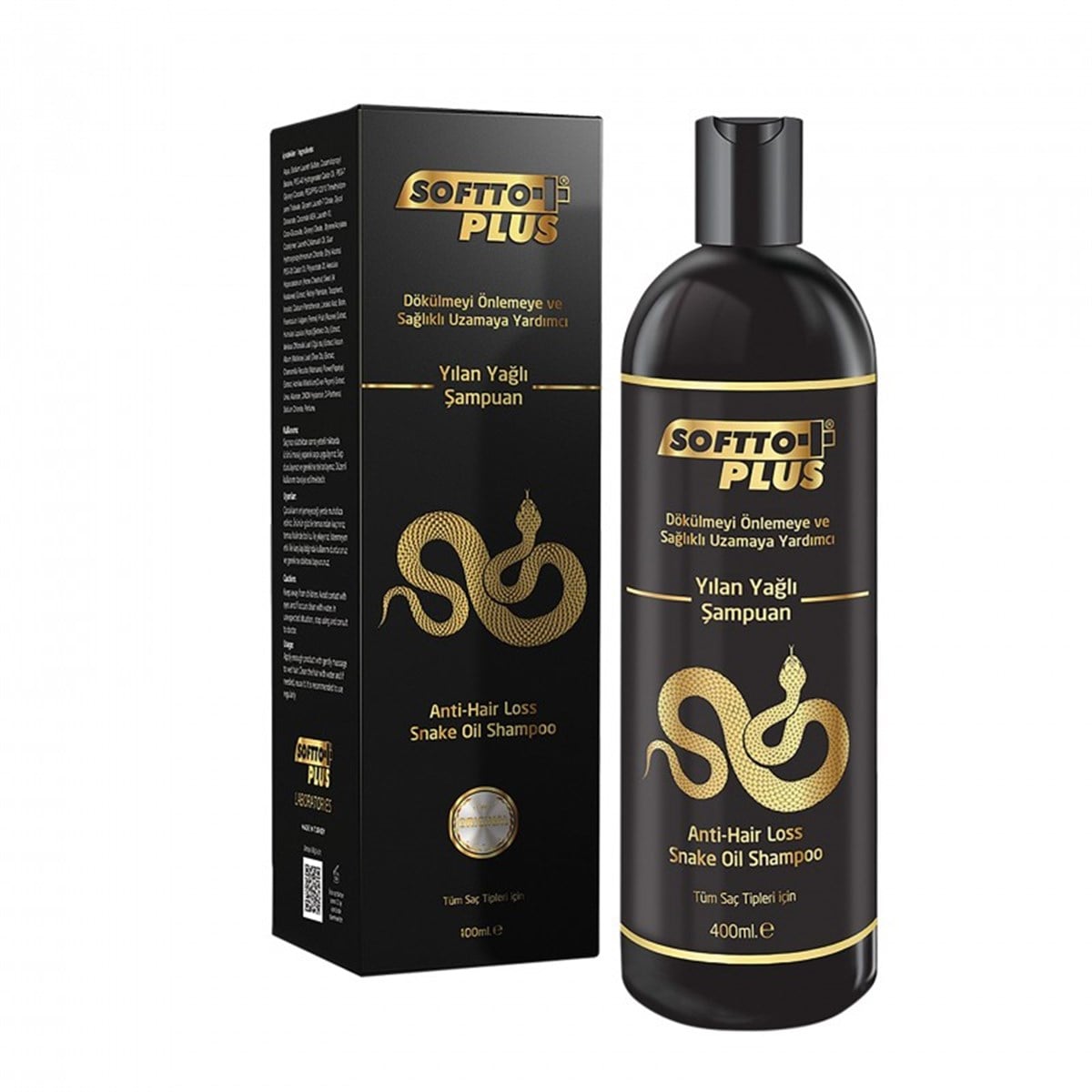 Softto Plus Yılan Yağlı Dökülme Önleyici Şampuan 400 ml