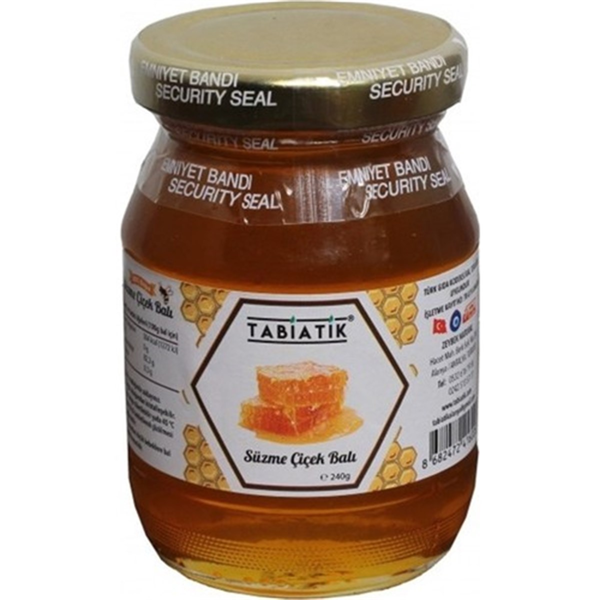 Tabiatik Petekli Süzme Çiçek Balı 260 gr