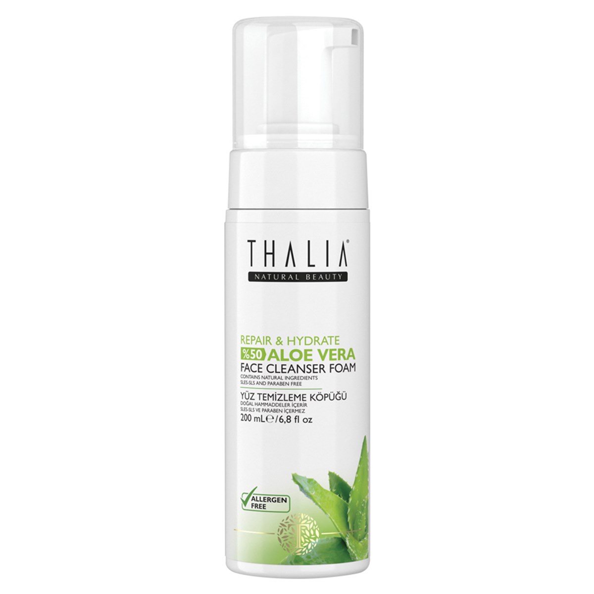 Thalia Aloe Vera Yüz Temizleme Köpüğü 200 ml