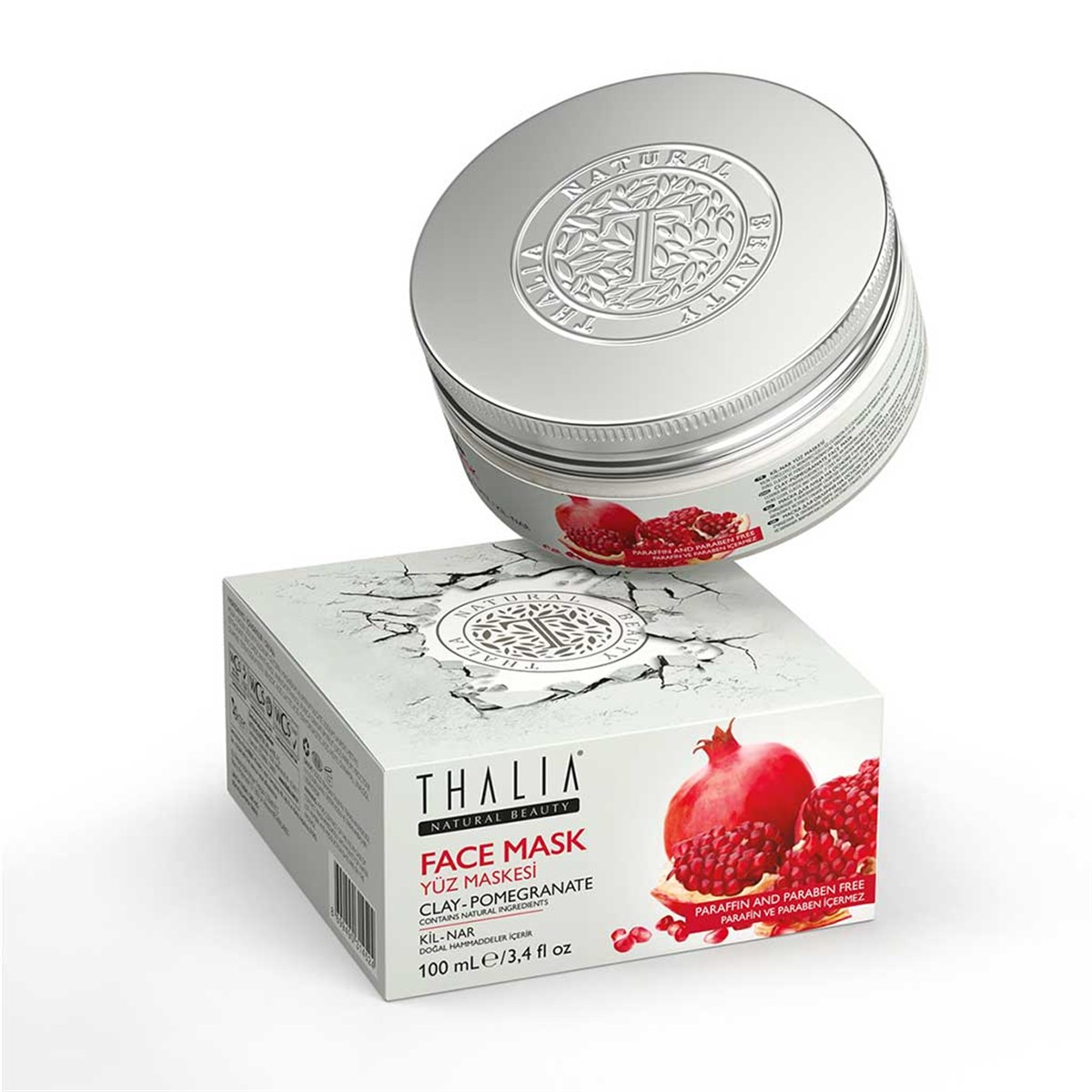 Thalia Nar Kil Özlü Yüz Maskesi 100 ml (Pomegranate Clay Mask