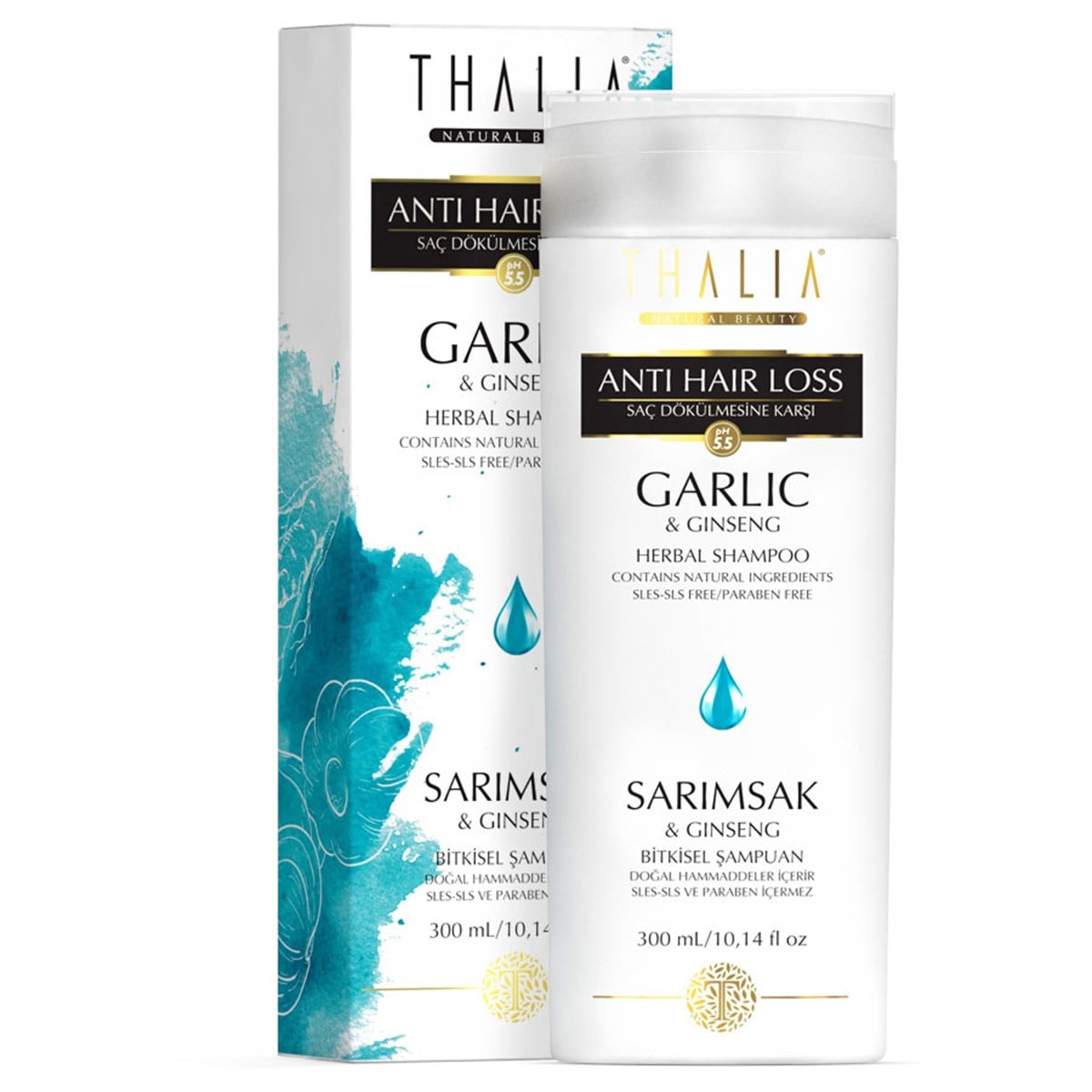 Thalia Sarımsak ve Ginseng Özlü Saç Dökülmesine Şampuan 300 ml