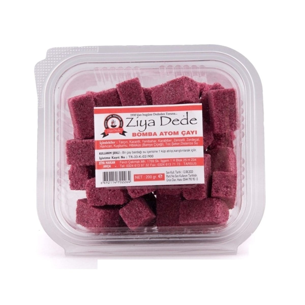 Ziya Dede Bomba Atom Çayı 190 Gram (Şeffaf Ambalaj)