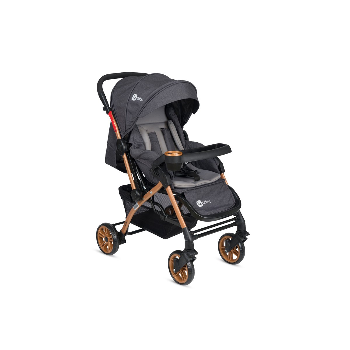 4 Baby Active Gold Çift Yönlü Bebek Arabası Antrasit