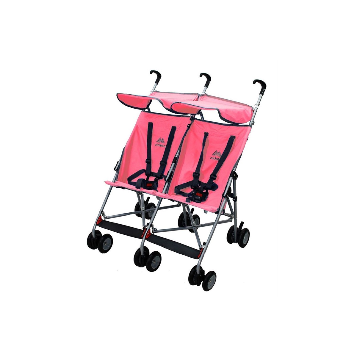 Aldeba 3030 İkiz Baston Bebek Arabası Pembe