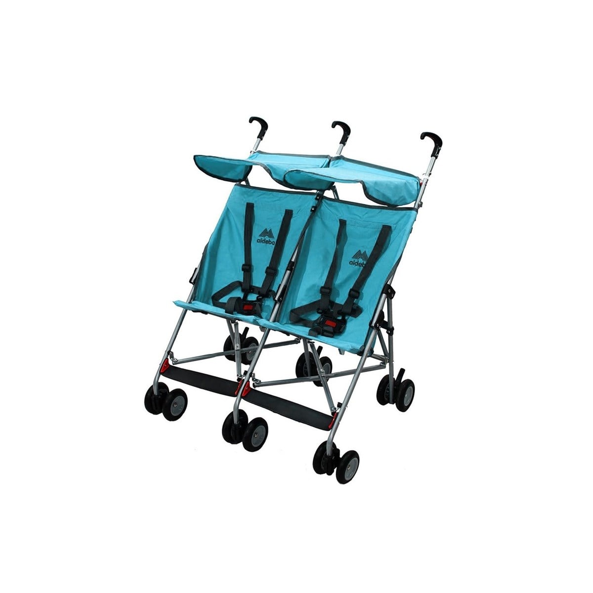 Aldeba 3030 İkiz Baston Bebek Arabası Turkuaz