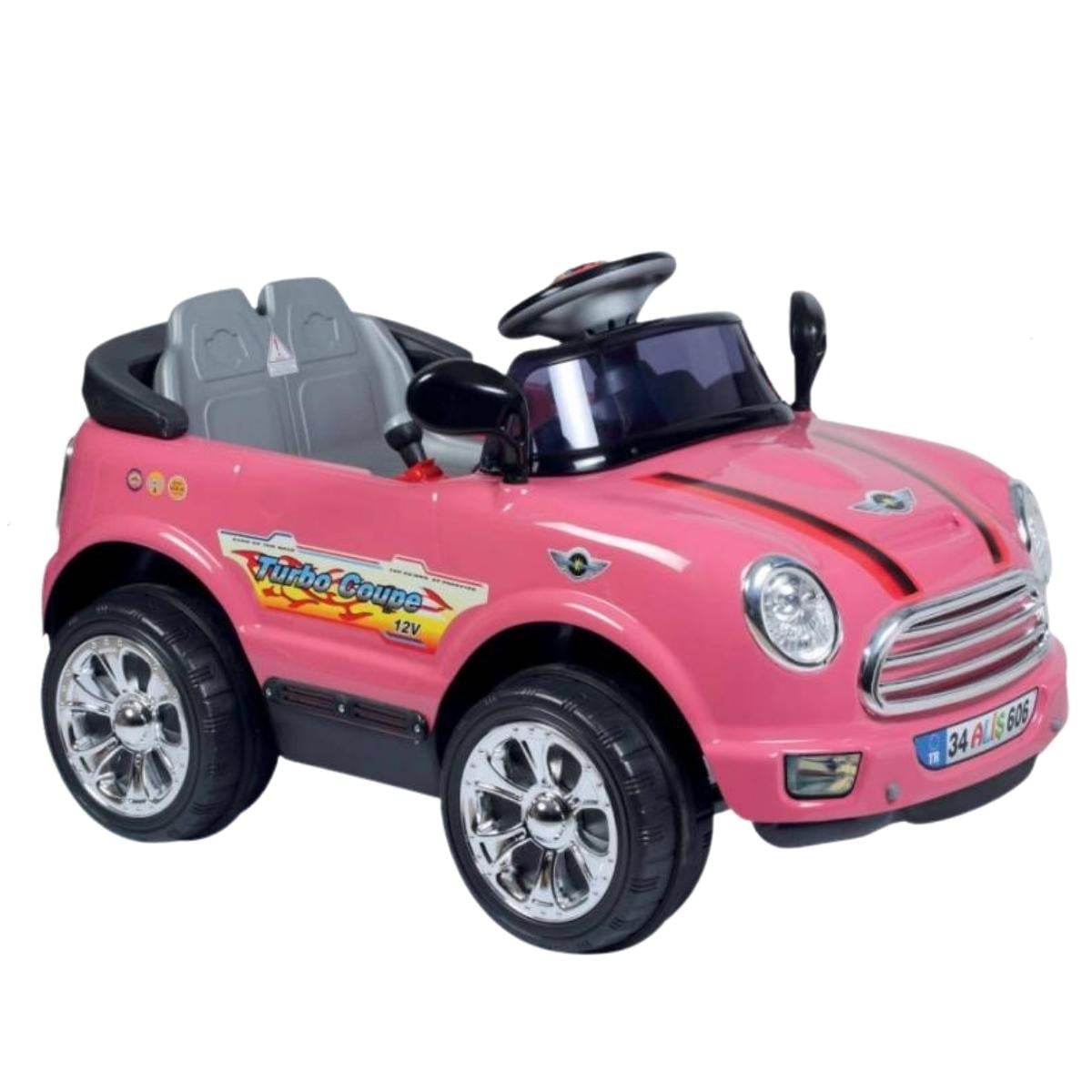 Aliş Turbo Coupe Uzaktan Kumandalı 12 Volt Akülü Araba Pembe