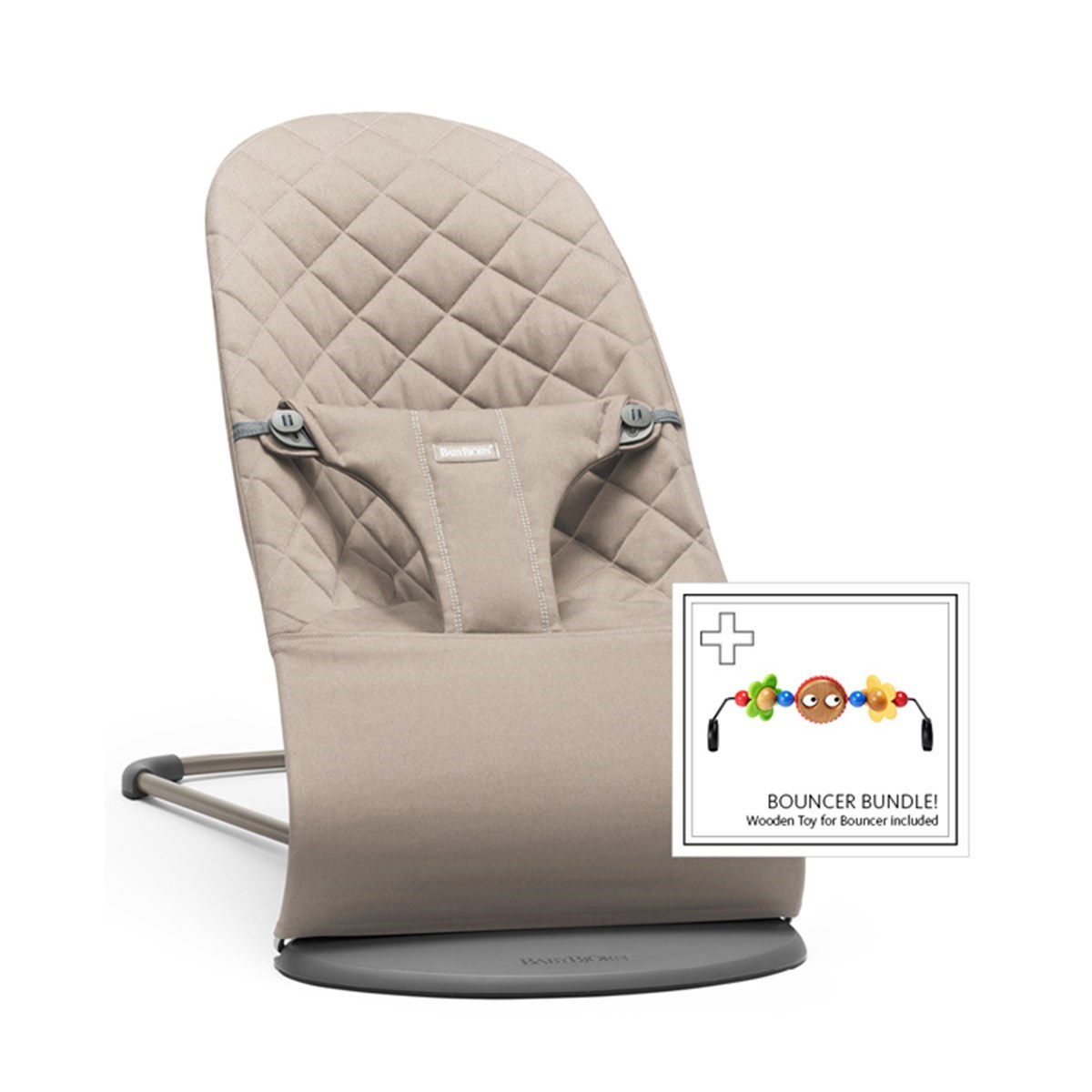 Babybjörn Balance Bliss Ana Kucağı Cotton Oyuncaklı /Sand Grey