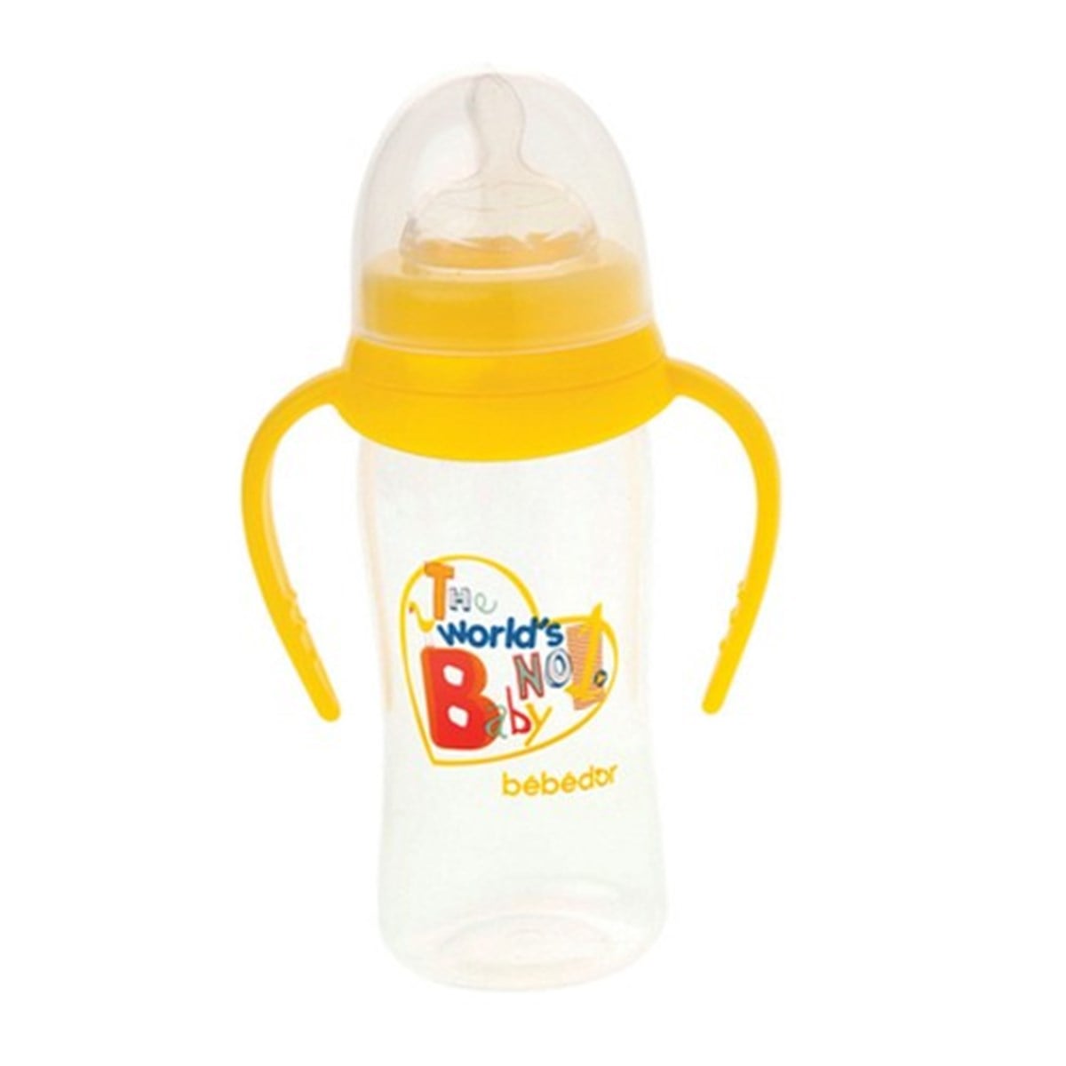 Bebedor 97362 Oval Geniş Ağız Biberon Damaklı Emzik Orta Akış 250 ml