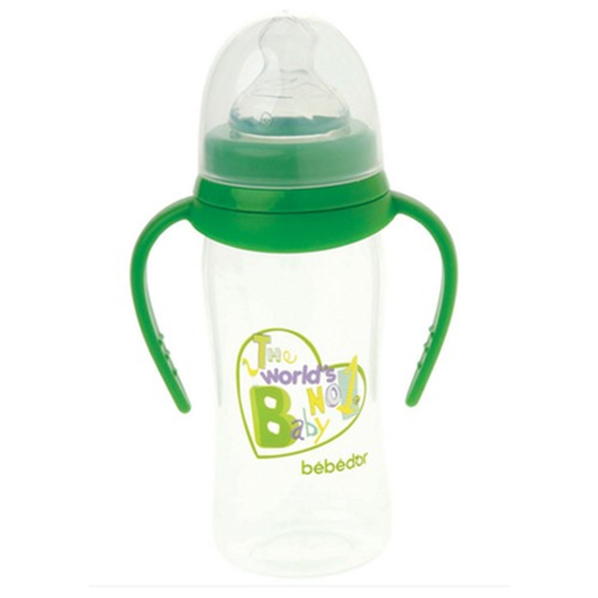 Bebedor 97362 Oval Geniş Ağız Biberon Damaklı Emzik Orta Akış 250 ml