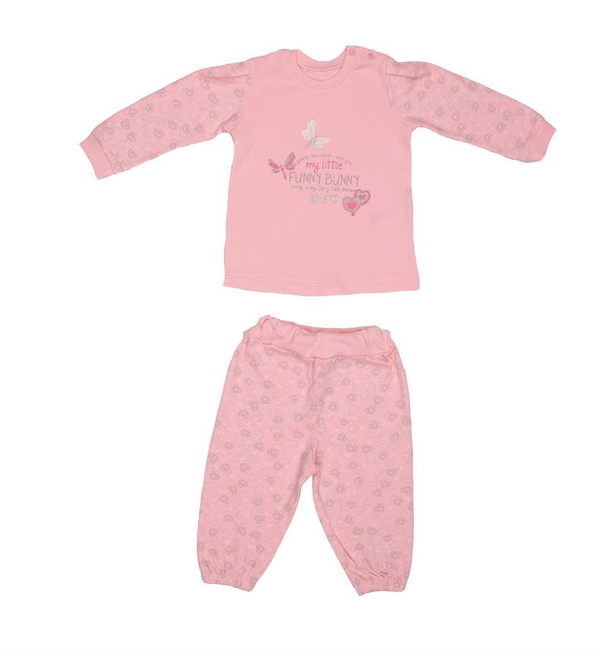 Bibaby Funny Bunny 2 li Takım Pembe 3-6 Ay