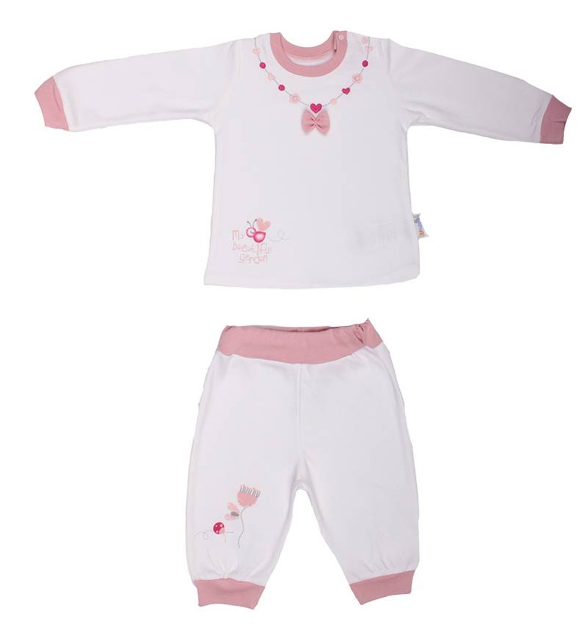 Bibaby My Beautiful Garden 2 li Takım Pembe 3-6 Ay