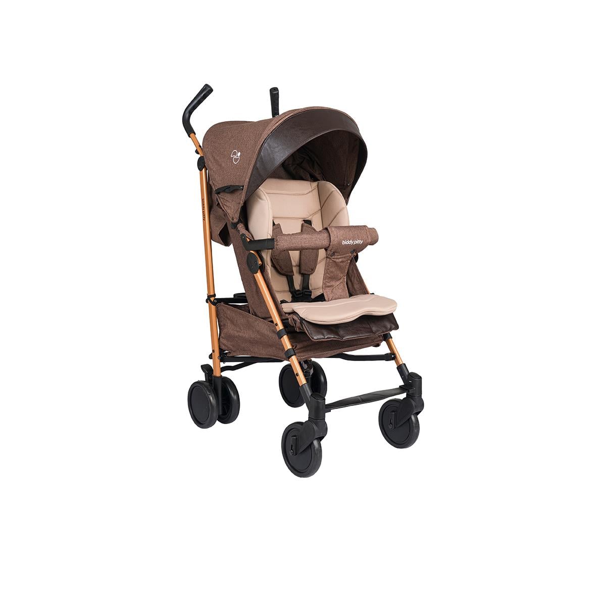 Biddy Pitty Picco Alüminyum Hafif Lüks Baston Bebek Arabası Java Melange