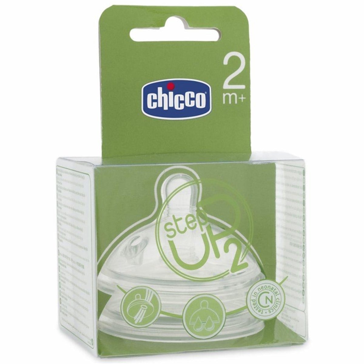Chicco Step Up 2 Biberon Emziği 2 Ay+ Step Up