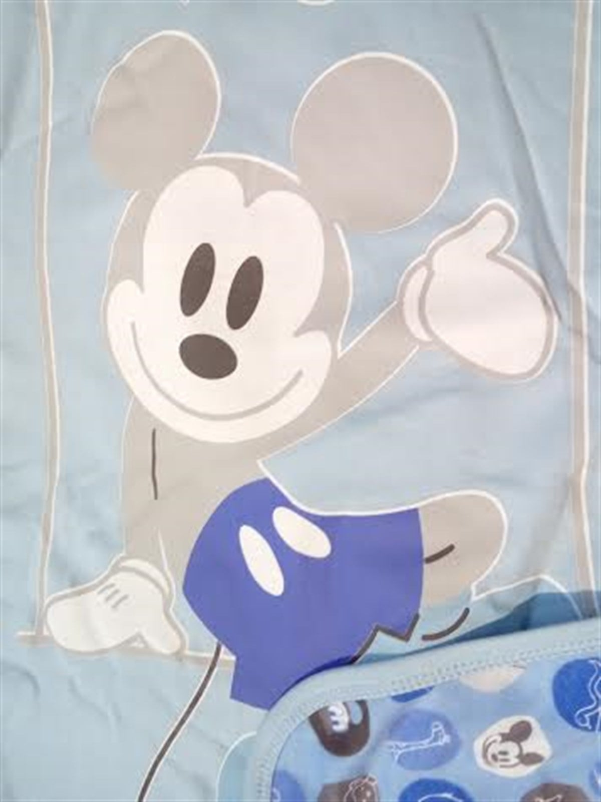 DISNEY  mickey mouse  mavi Penye Bebek Battaniyesi