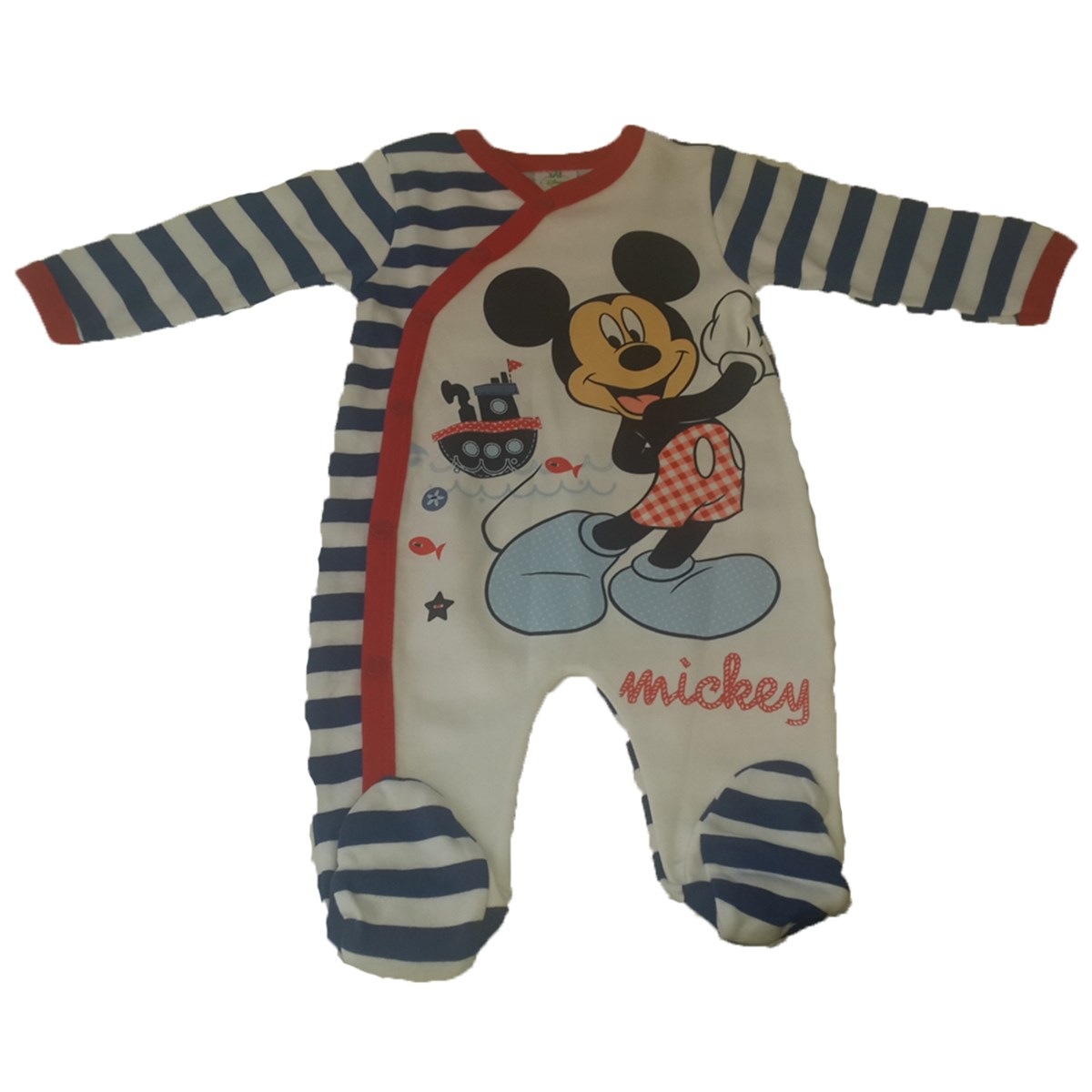 Disney Baby MC2555 Mickey Mouse Tekli Tulum 0-3 Ay