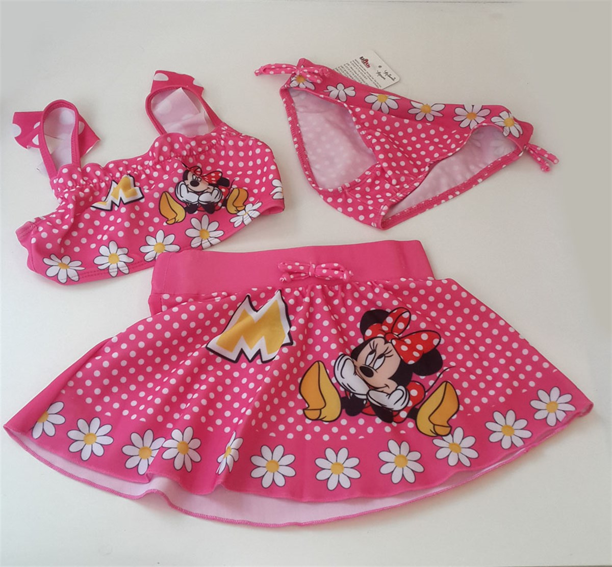 Disney Lisanslı Minnie Mouse Bikini 6 Yaş