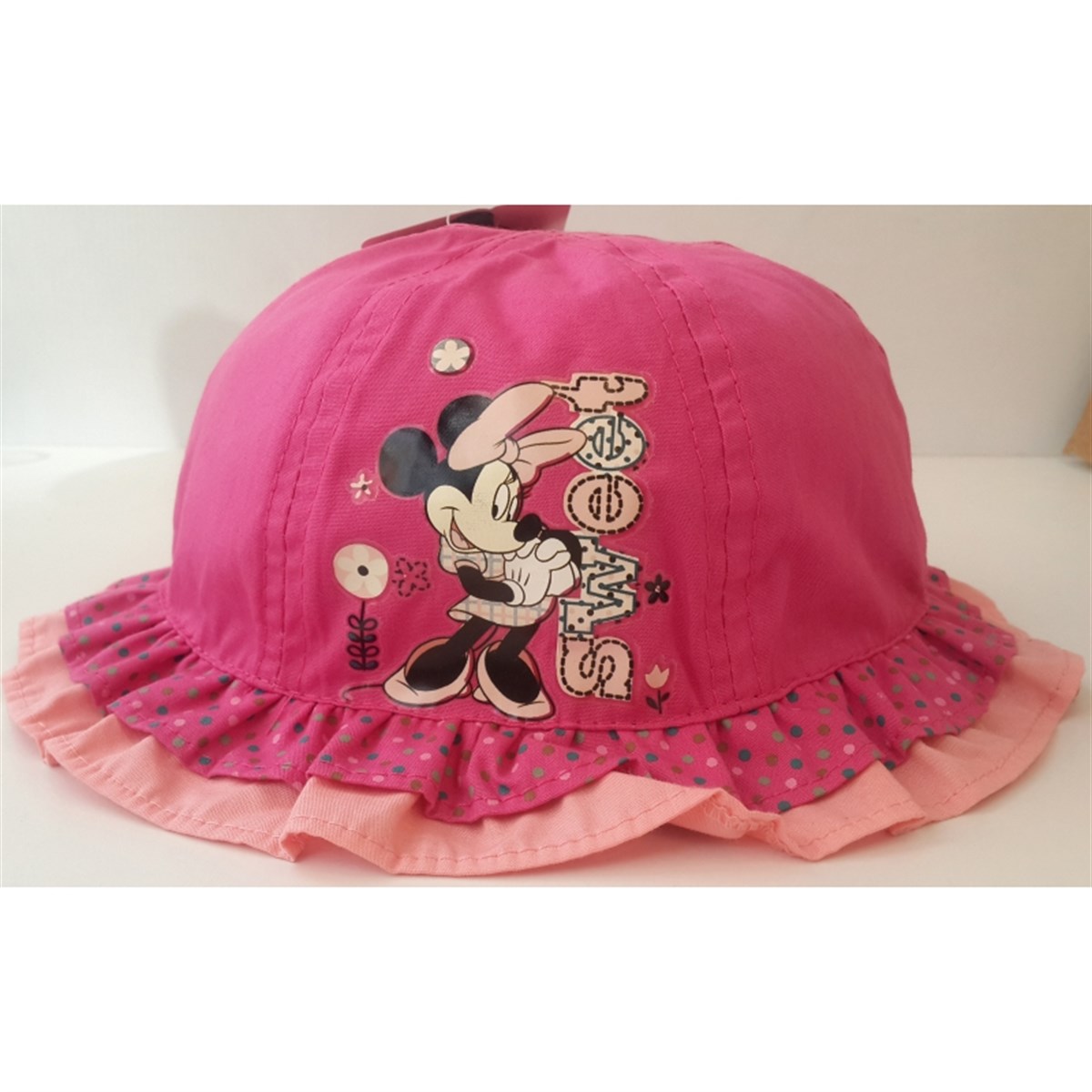 Disney Minnie Mouse Lisanlı Şapka Fuşya