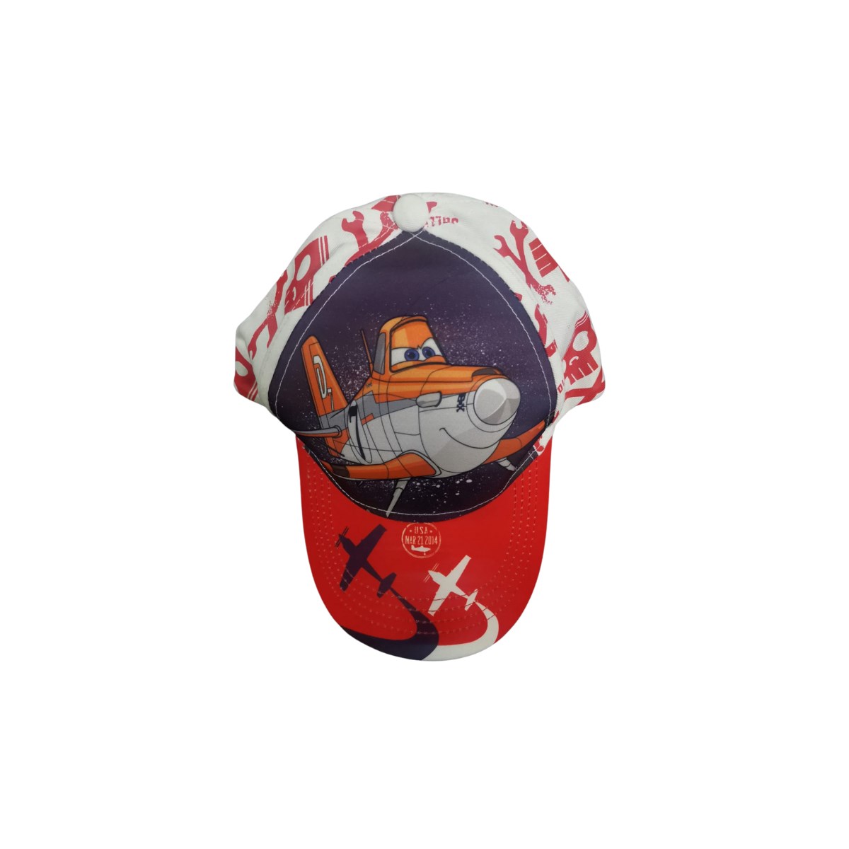 Disney Planes Lisanslı Şapka Beyaz Kırmızı