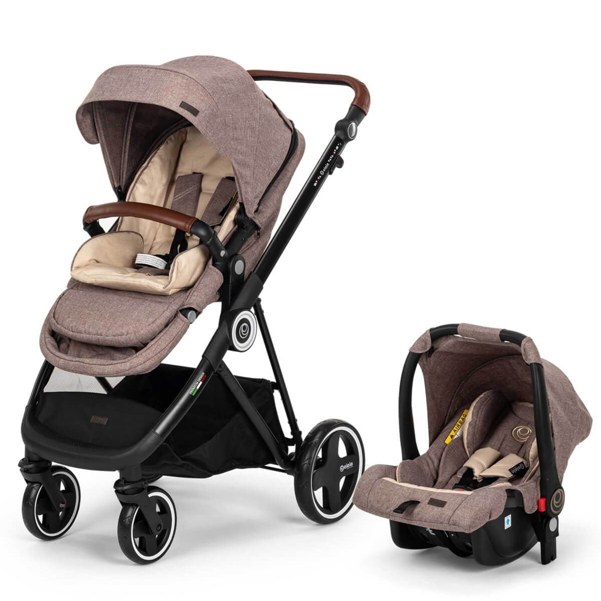 Elele Ranger 2 Travel Sistem Bebek Arabası Kahverengi