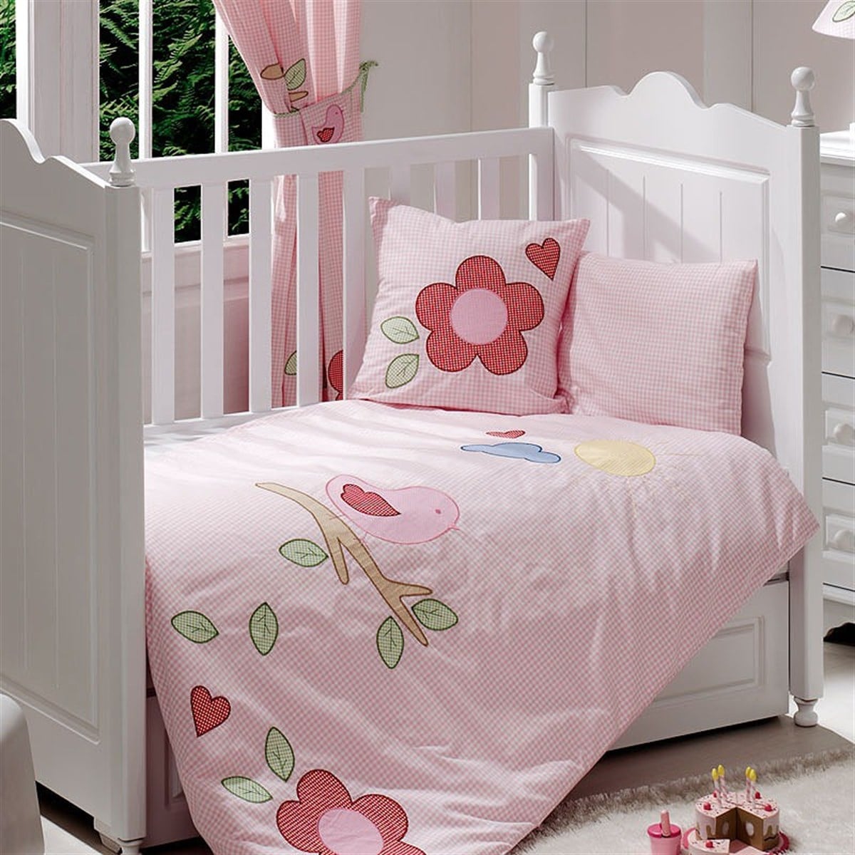 Funnababy Fiore Nevresim Takımı Pembe