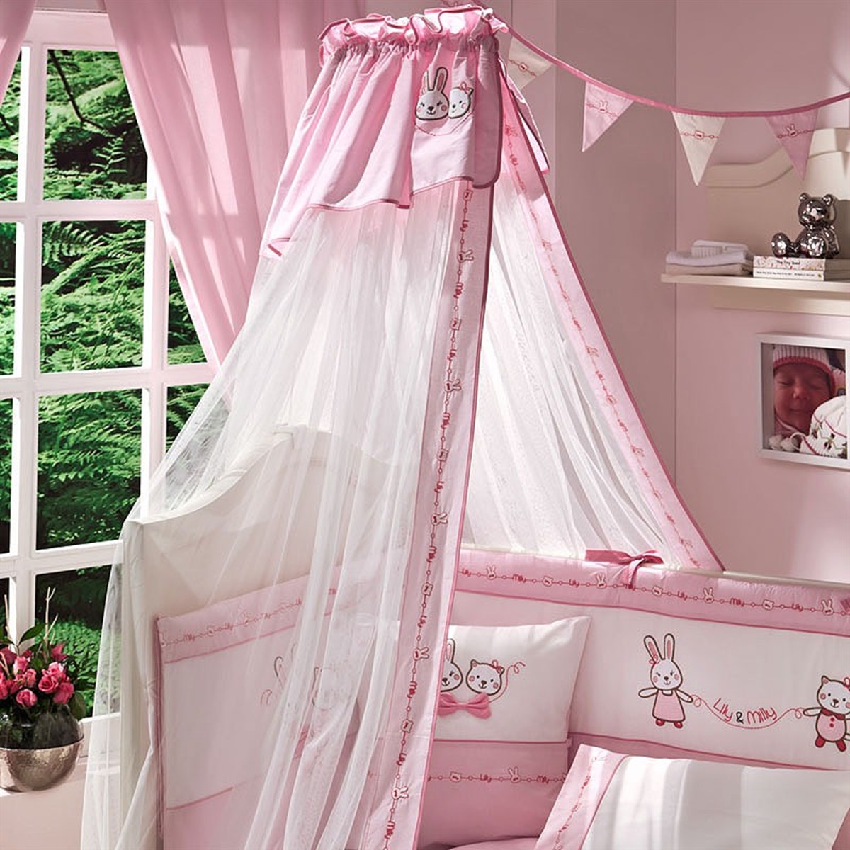 Funnababy Lily & Milly Cibinlik Tül Pembe