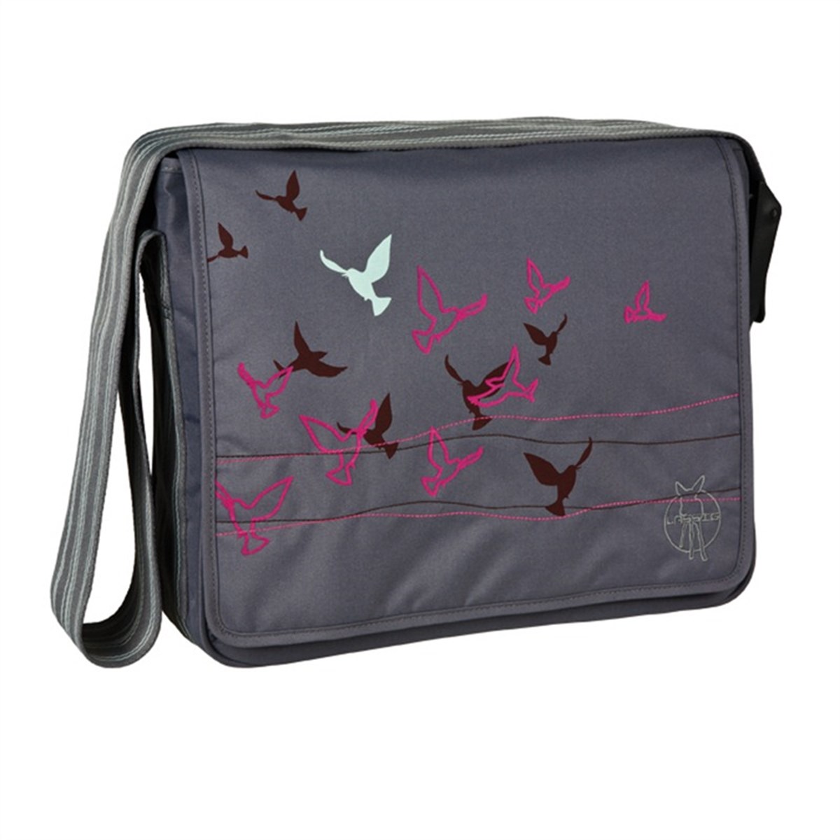 Lassig Casual Mesenger Bakım Çantası Flock Of Bird Ebony